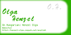 olga henzel business card